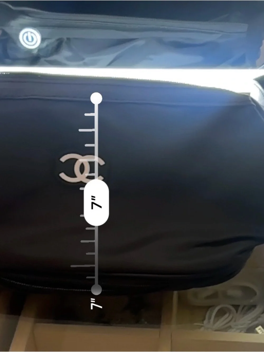 FASHION Black Nylon Crossbody with White CC Emblem